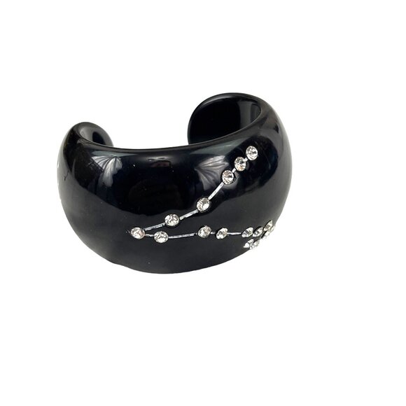 Jessica Kagan Cushman Black Pieces Zodiac Cuff Constellation Bracelet With Rhine - Picture 1 of 5